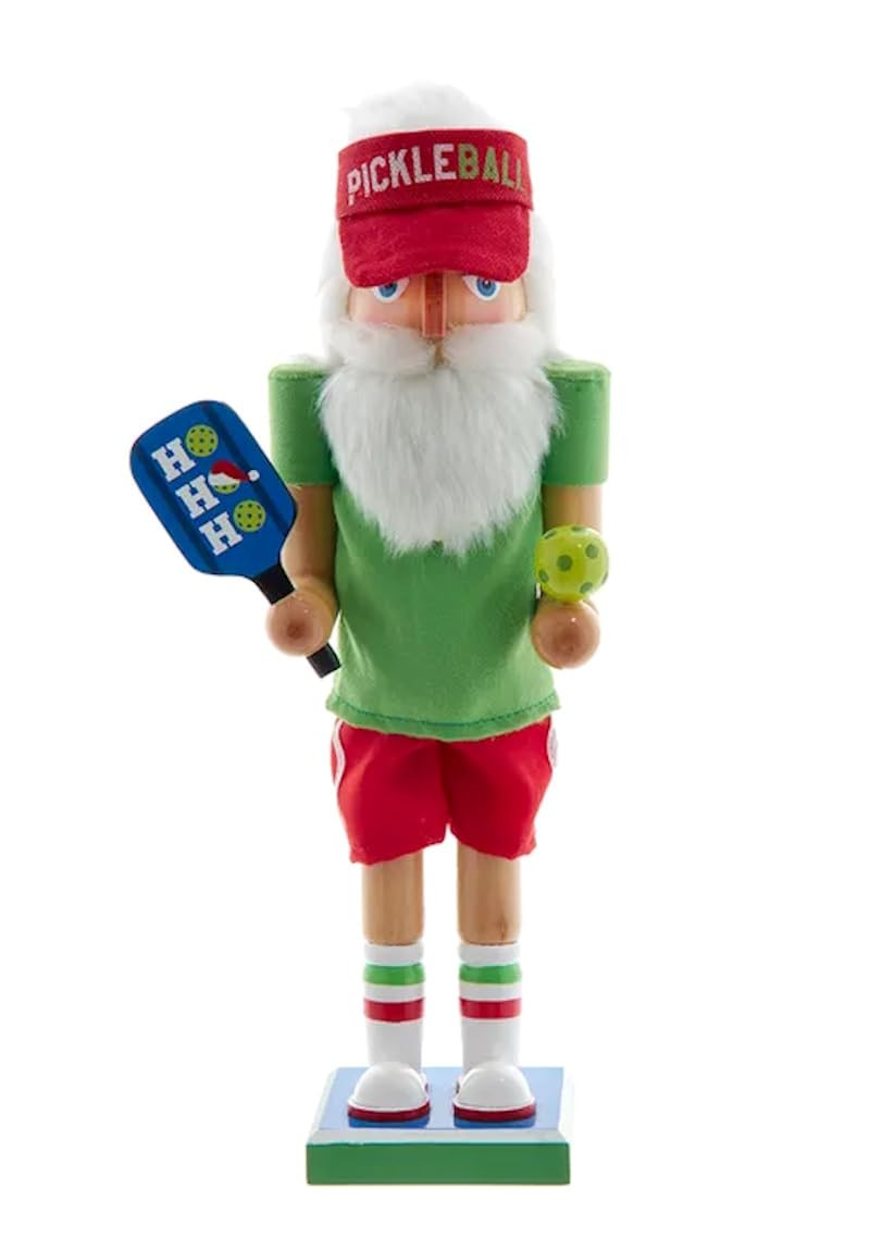 The Bridge Collection 12.25" Wooden Pickleball Santa Nutcracker - Pickleball Player Nutcracker wi... | Amazon (US)