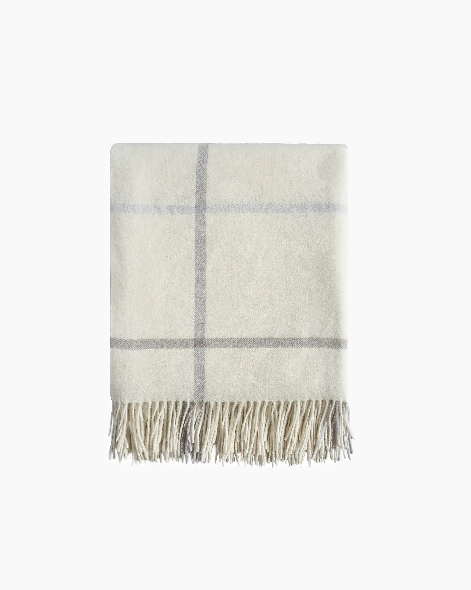 Mongolian Cashmere Plaid Throw | Quince