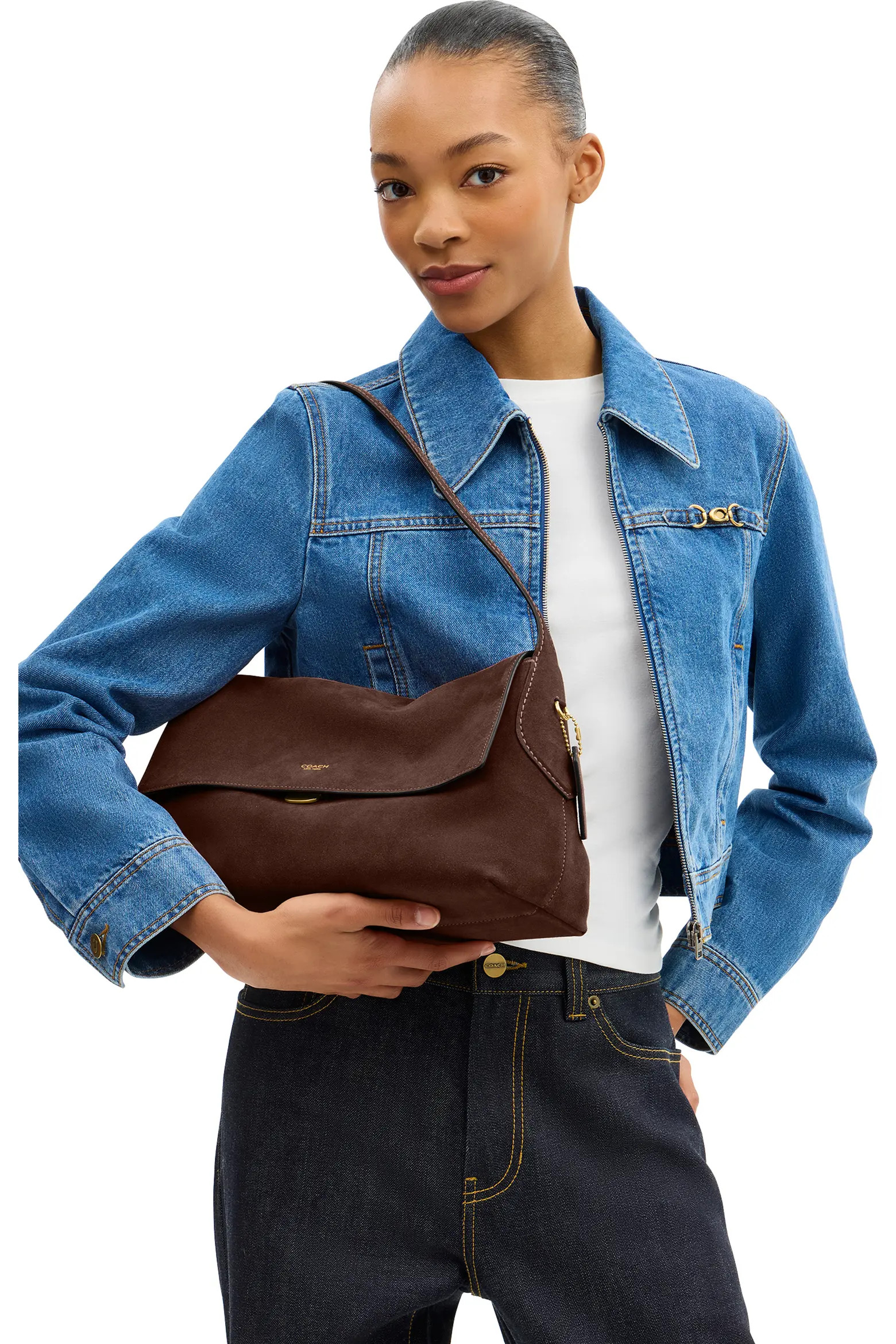 COACH Chelsea 36 Suede Shoulder Bag (Women) | Nordstrom | Nordstrom
