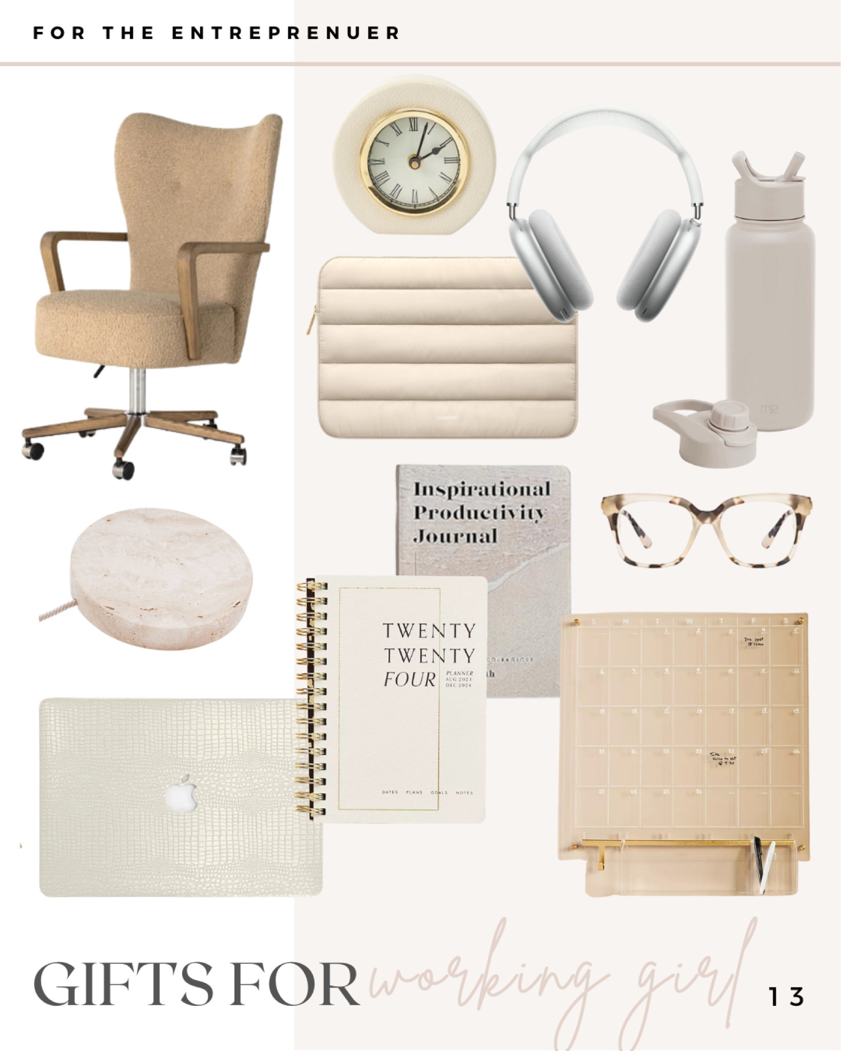 Gift guide for the work from home girly or entrepreneur 🎁🎄

#LTKGiftGuide