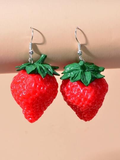 Strawberry Drop Earrings | SHEIN