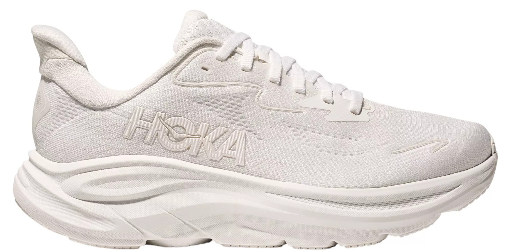 HOKA Women's Clifton 10 Running Shoes, 6.5 W, White/White | DICK'S Sporting Goods