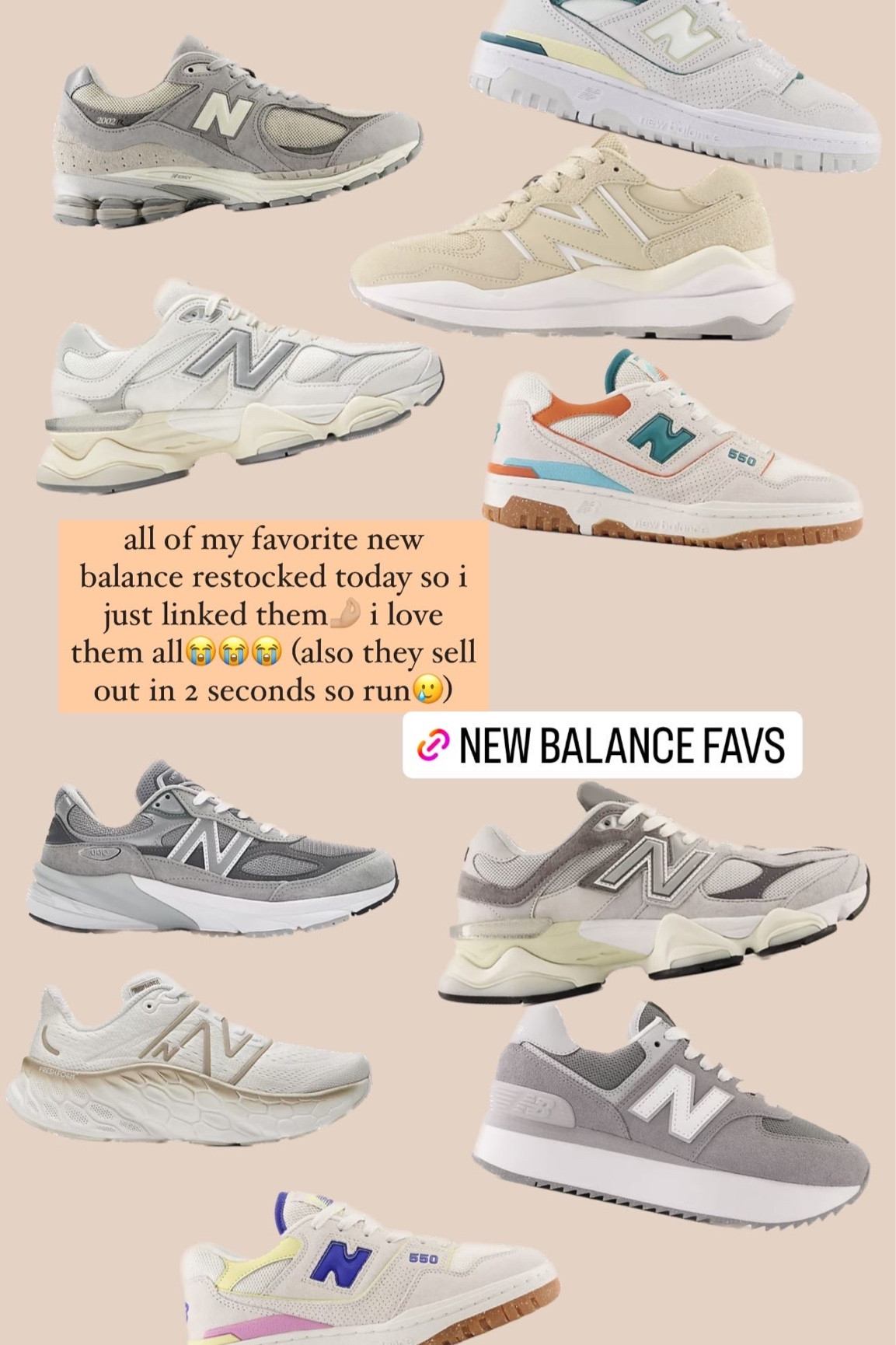 linked all of my fav new balance in stock rn😭🤌🏼💐 i need them all pls 

#LTKFind #LTKshoecrush