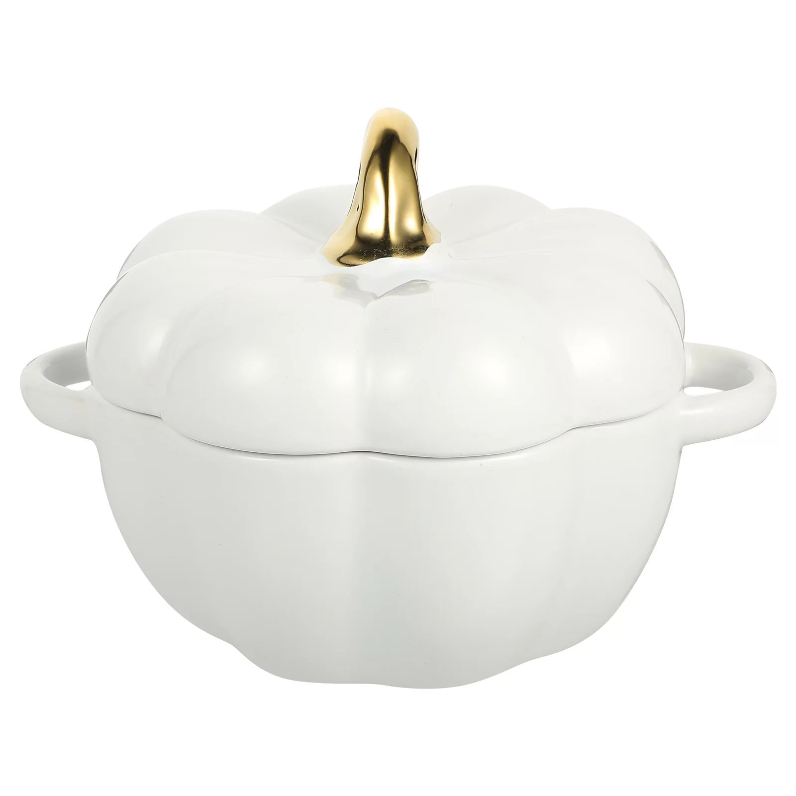 Bowl Ceramic Soup Pot Pumpkin Bowls Cup Decor Harvest Stew Serving Steam Dessert Steaming Egg Cer... | Walmart (US)