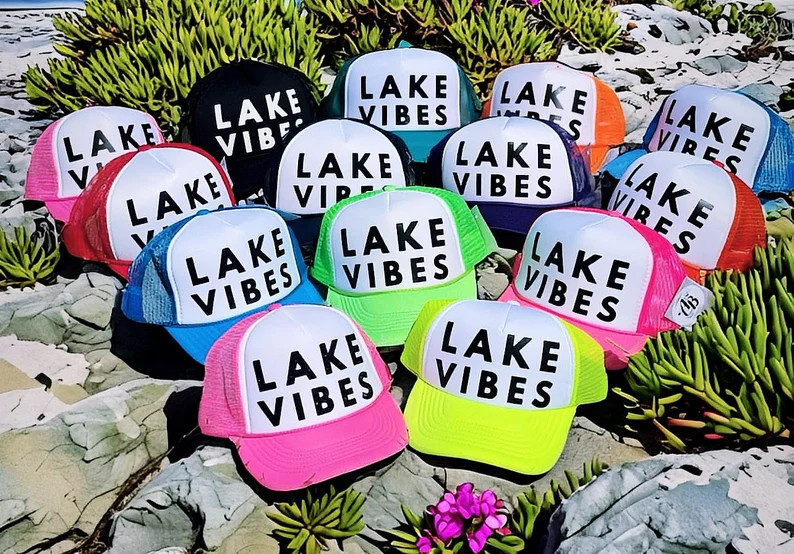 Lake Vibes Trucker Hat - Etsy | Etsy (US)