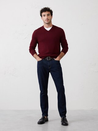 Merino Wool V-Neck Sweater | Banana Republic Factory