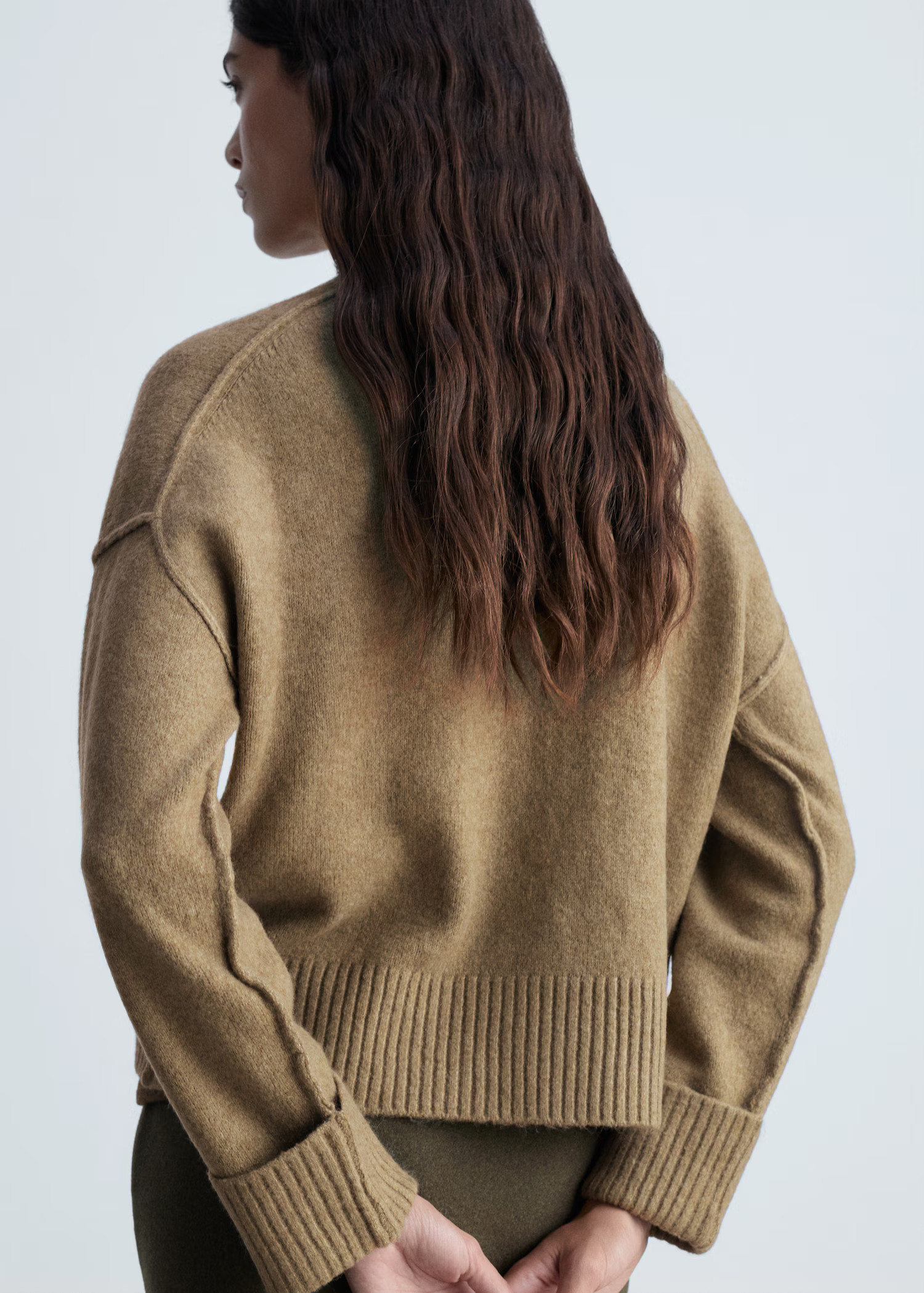 Rolled-up sleeves sweater - Women | MANGO USA | Mango (US/MX/AU)
