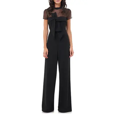 JS Collections Stretch Crepe Jumpsuit in Deep Red at Nordstrom, Size 8 | Nordstrom