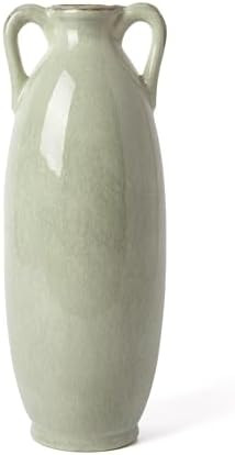 VICTOR & TERESA Green Floor Vase for Pampas Grass, 11'' Tall Vase for Home Decor, Ceramic Farmhou... | Amazon (US)