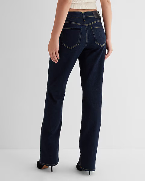 Mid Rise Rinse Bootcut Jeans | Express