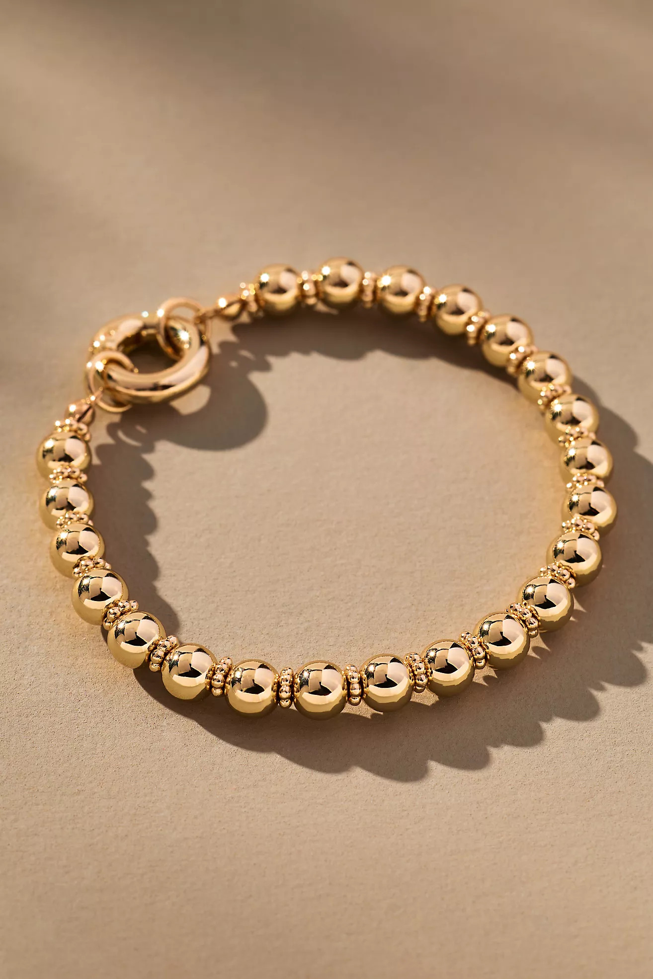 Beaded Link Stretch Lock Bracelet | Anthropologie (US)