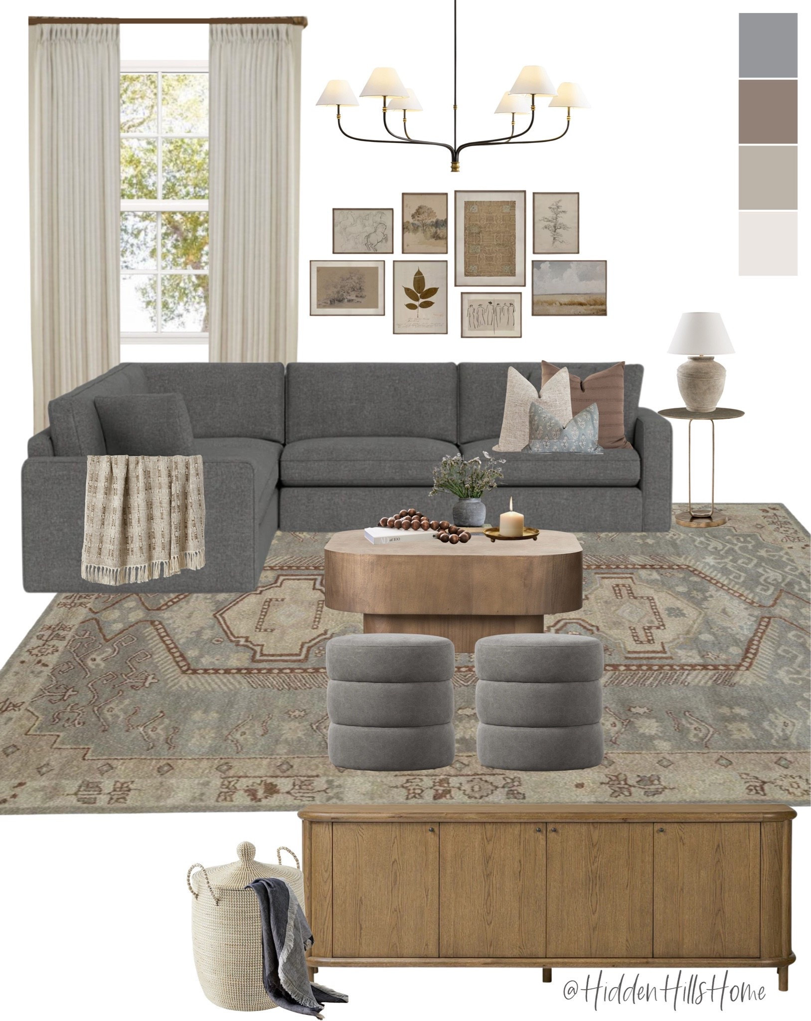 Living room decor mood board, living room design ideas, sectional sofa, living room rugs, media console #livingroom

#LTKHome #LTKSaleAlert #LTKSeasonal