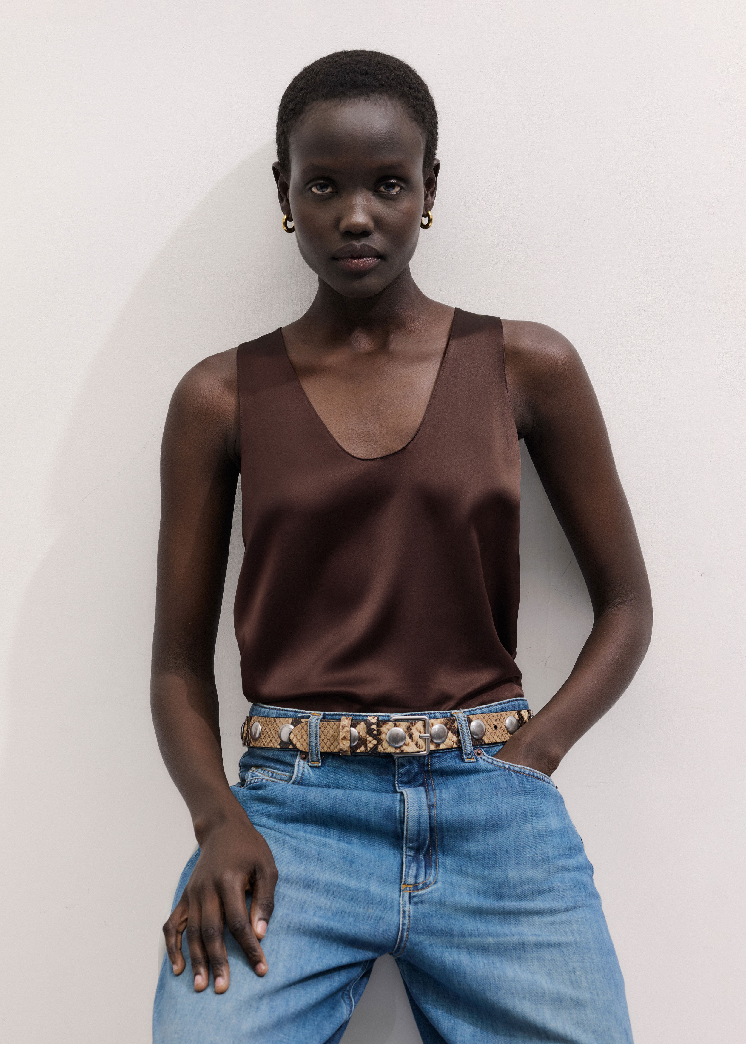 Fluid Evening Tank Silk Satin | ME+EM US