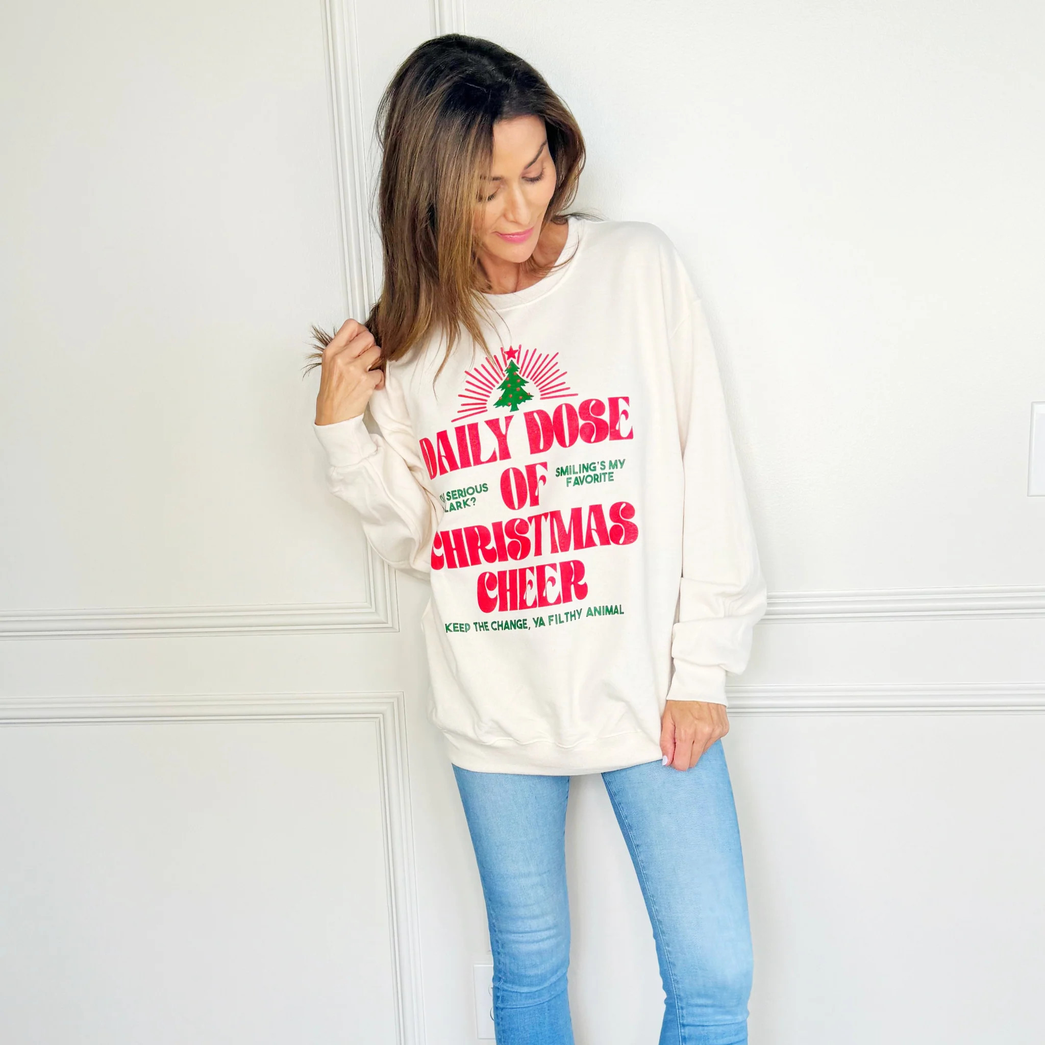 Daily Dose of Christmas Cheer Sweatshirt | Poppy & Pine
