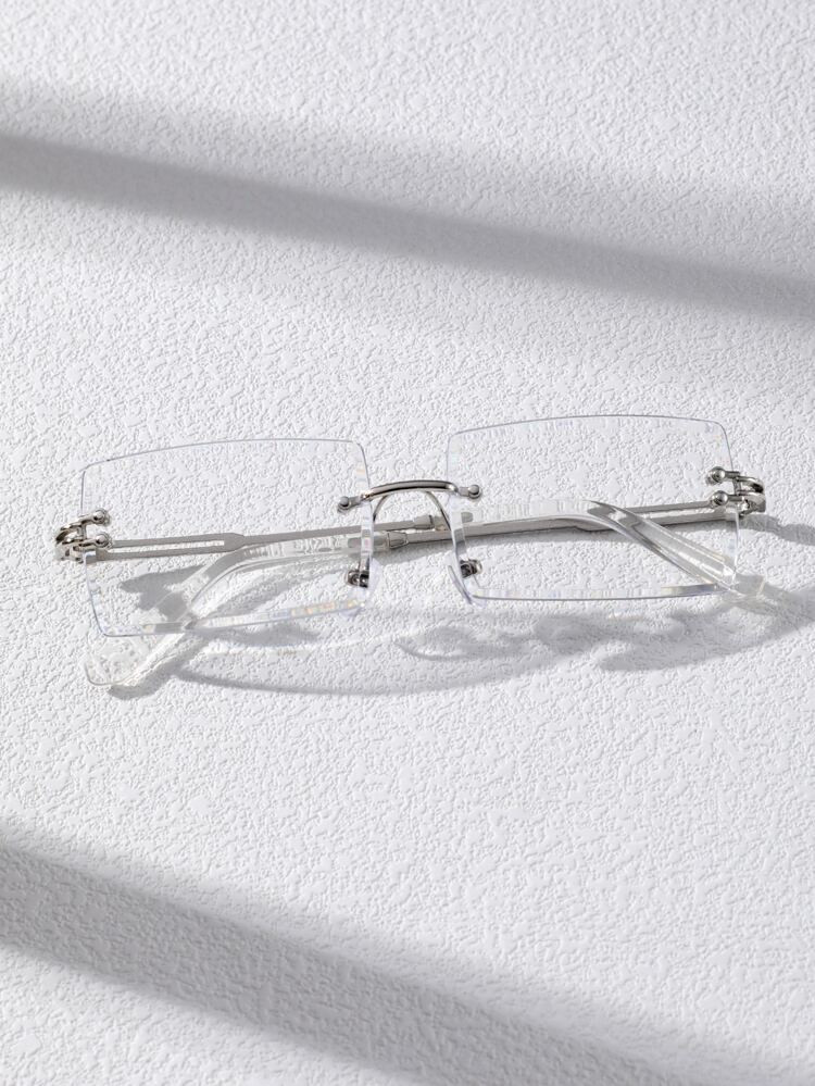 Men Square Rimless Glasses | SHEIN