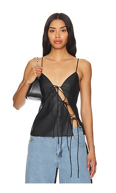 LIONESS Mariah Cami in Onyx from Revolve.com | Revolve Clothing (Global)