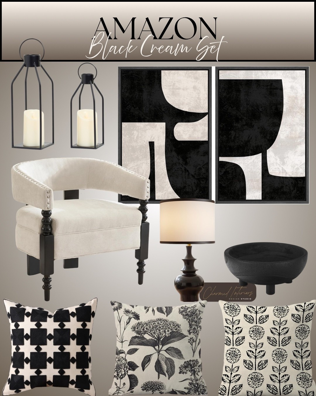 Black Cream Set

#homedecor #styledbycharmed #affordablehomedecor

#LTKHome #LTKSaleAlert
