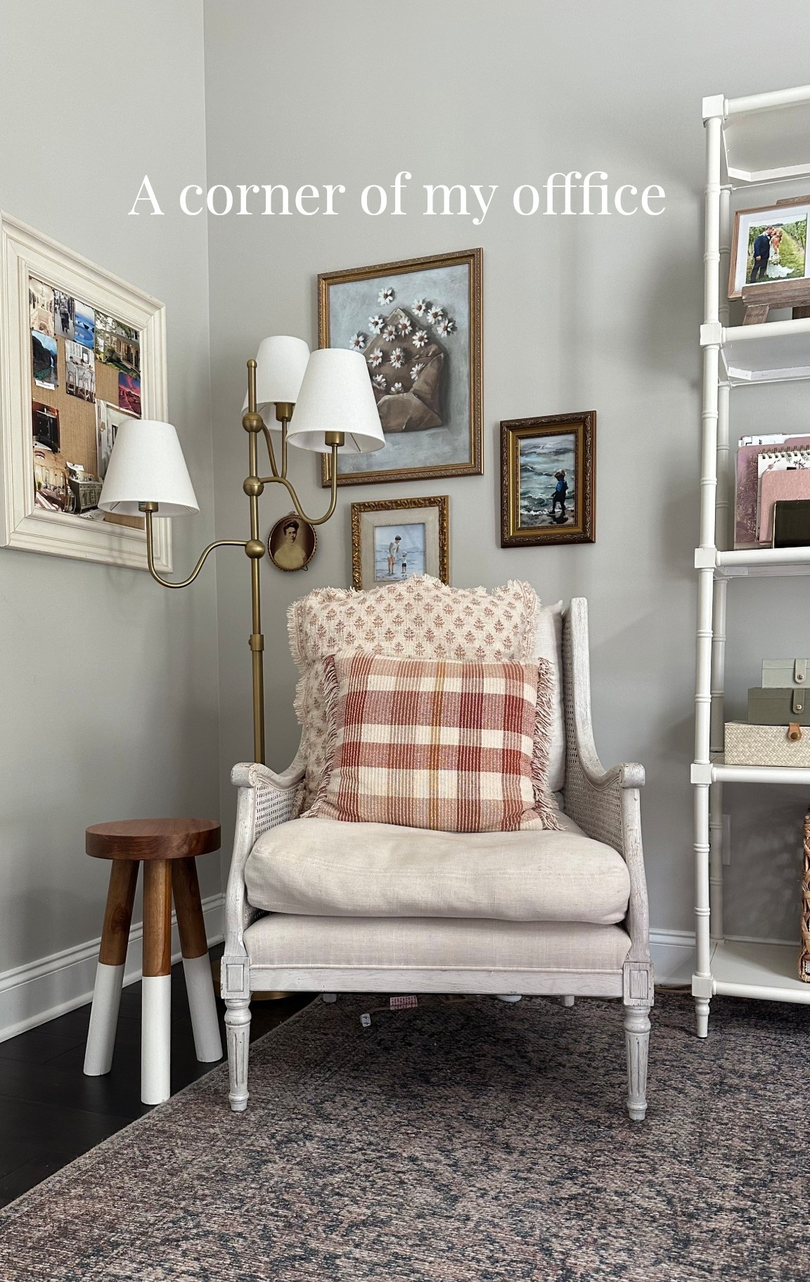 A cozy corner that inspires ✨ An antique French cane chair for comfort, a petite stool for morning coffee, a three-light lamp for warm ambiance, ornate picture frames for timeless style, and my vision board to keep the dreams in focus. A little blend of vintage charm + everyday inspiration.


#LTKhome #LTKhomeinspo #LTKstyletips #LTKdecor #HomeOfficeGoals #OfficeCorner #FrenchVintageStyle #VintageCharm #CaneChair #CozyCorner #HomeDetails #StyledSpaces #ClassicHomeDecor #VisionBoardVibes #MyLTKhome

#LTKStyleTip #LTKHome #LTKU
