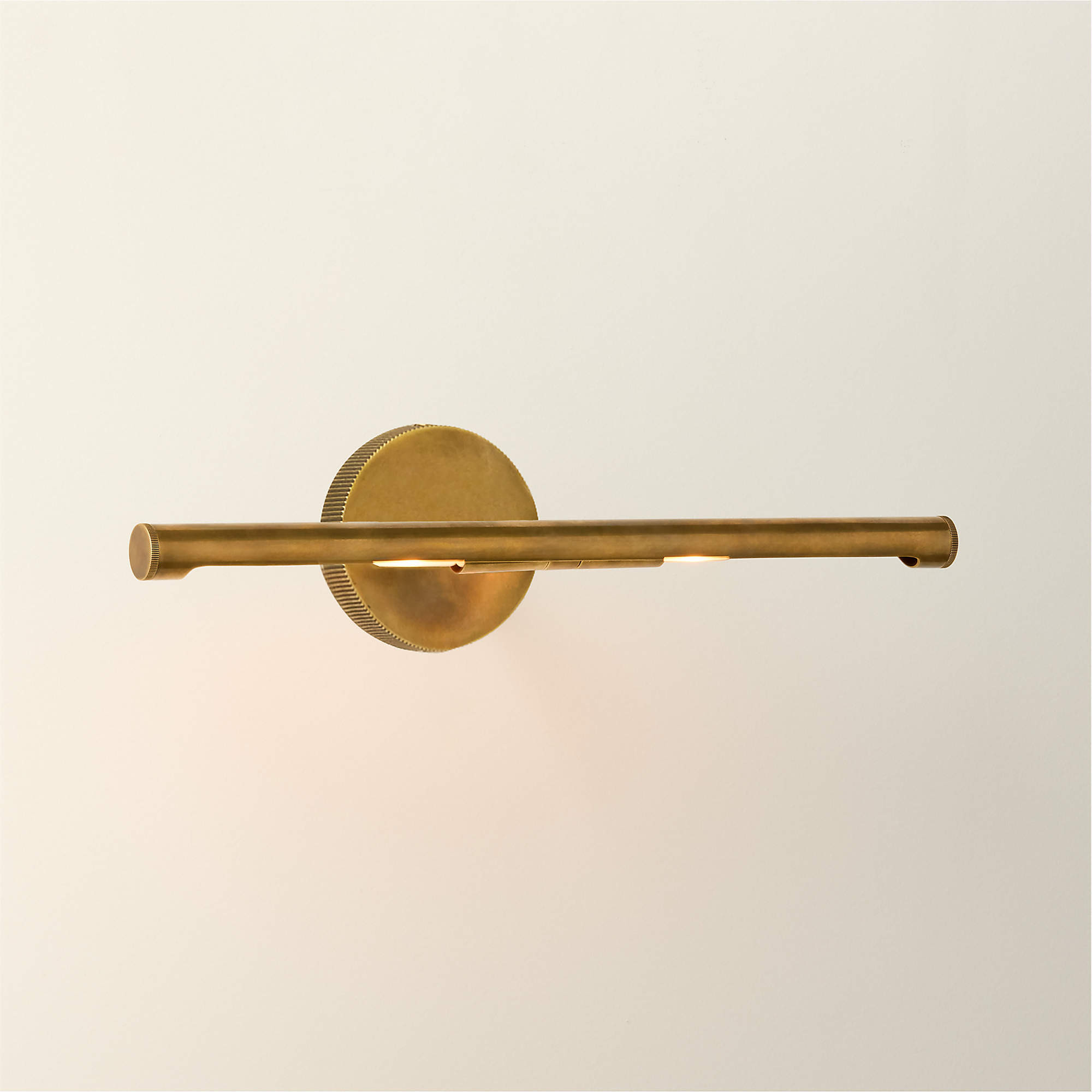 Archive Aged Brass 19.75" Wall Mount Picture Light + Reviews | CB2 | CB2