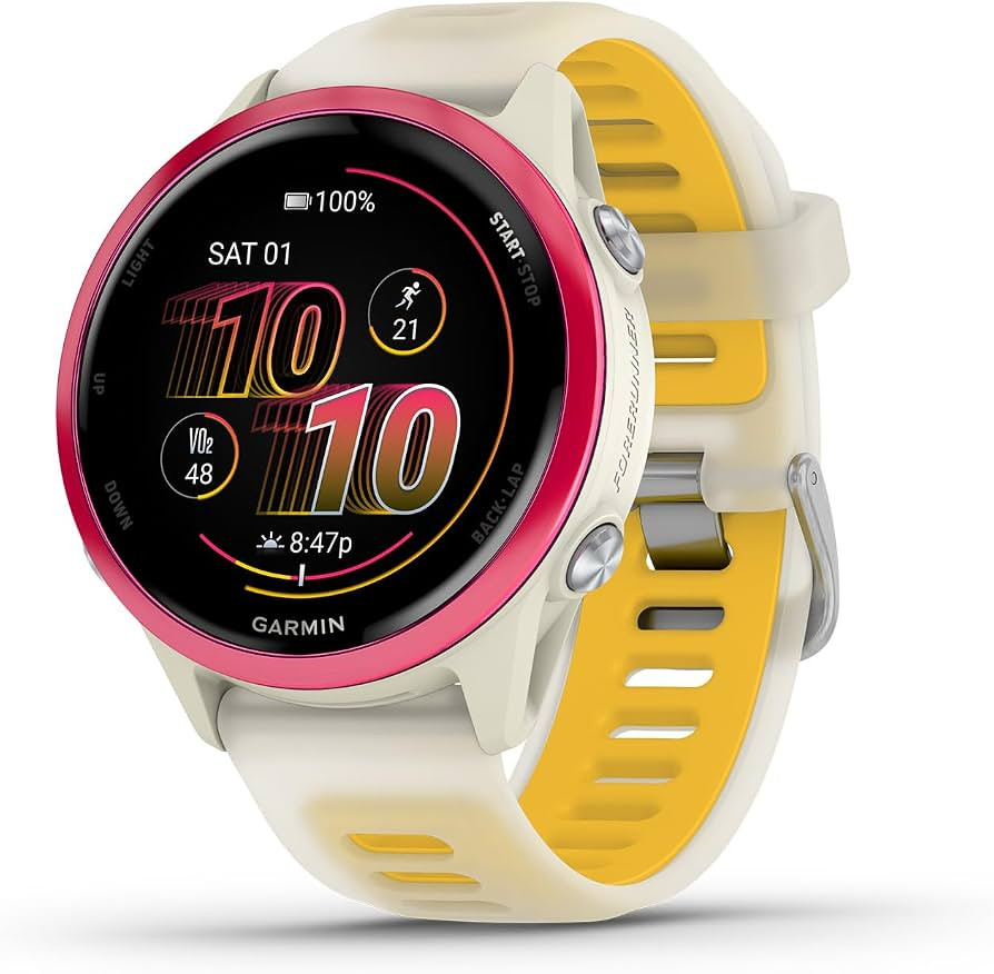 Garmin Forerunner\u00ae 570, 42mm, Aluminum, Bone/Mango | Amazon (US)
