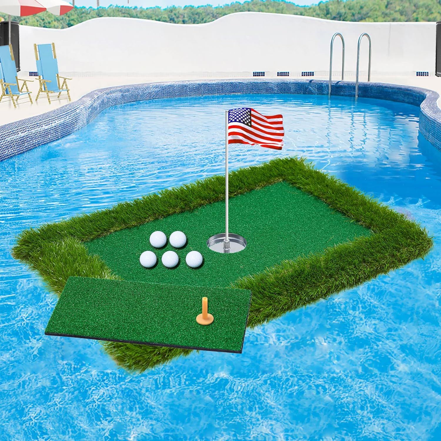 XonLio Floating Putting Green for Pool - Pool Golf Game Floating,Funny Pool Golf Game in Pool/Wat... | Amazon (US)