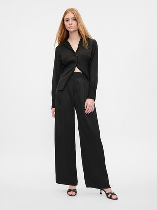 Easy Satin Trousers | Gap Factory