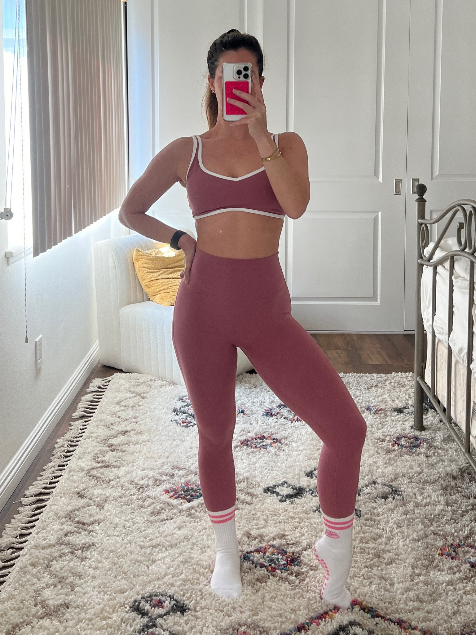 A&F set didn’t show any sweat. Impressed! Xs short in leggings 
Sized up to Small top. Could do xs 

#LTKFindsUnder100 #LTKActive