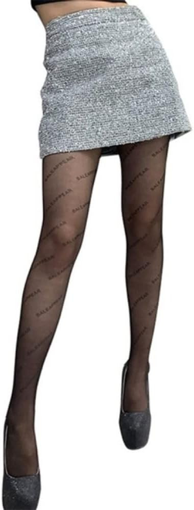 Double Letter CC Transparent Slim Pantyhose Fishnet Stockings Sexy Stockings Pantyhose Party Club... | Amazon (US)