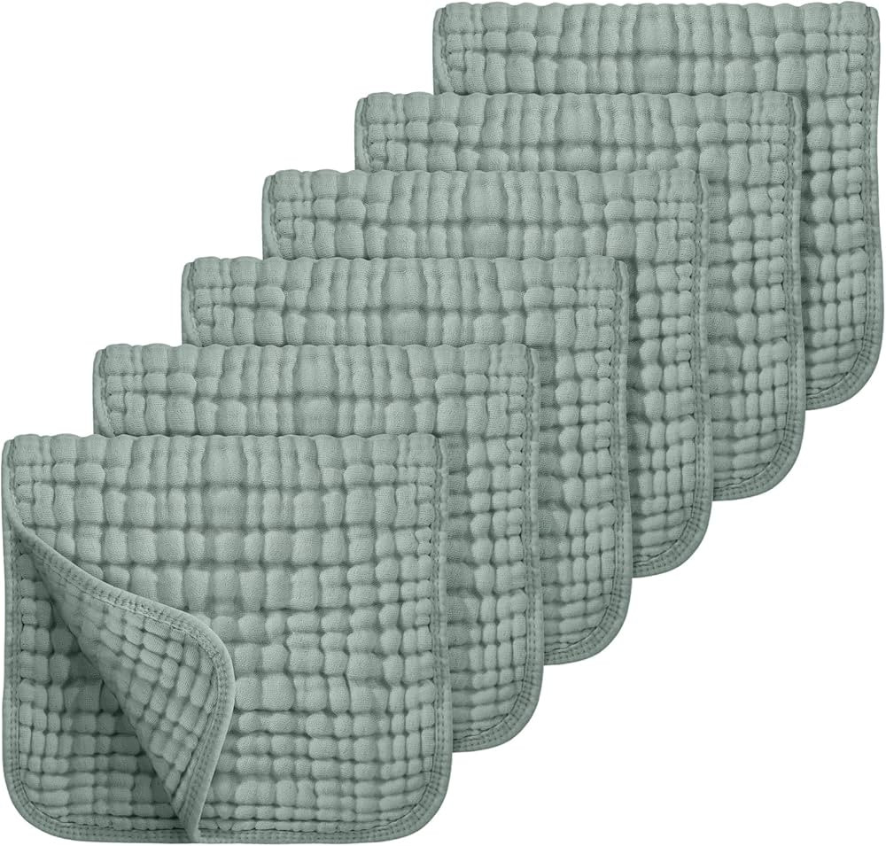 Looxii Muslin Burp Cloths 6 Pack 100% Cotton Muslin Cloths Large 20''x10'' Extra Soft Absorbent B... | Amazon (CA)