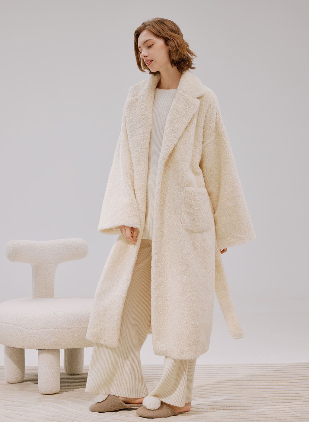 Fleece Shawl Collar Robe | NAP Loungewear