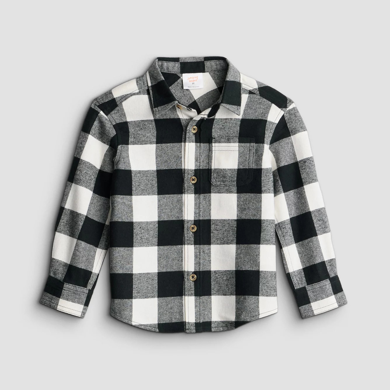 Baby & Toddler Boy Jumping Beans\u00ae Flannel Button-Down Shirt | Kohl's
