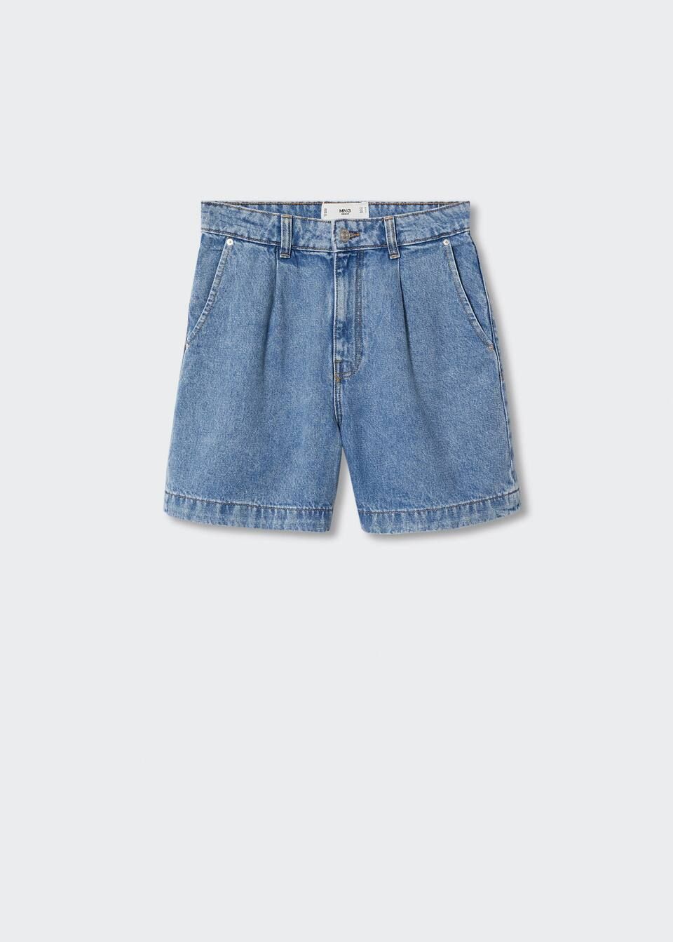 Slouchy pleated shorts -  Women | Mango USA | MANGO (US)