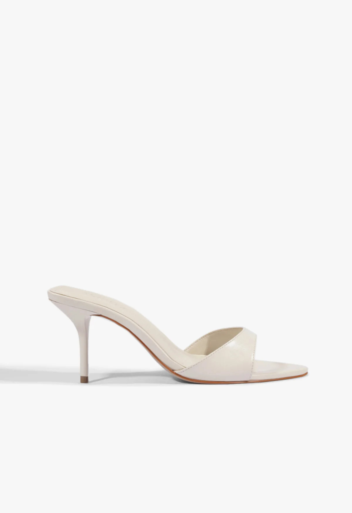 Elodie White Mid Stiletto Heel Sandal | Schutz (US)
