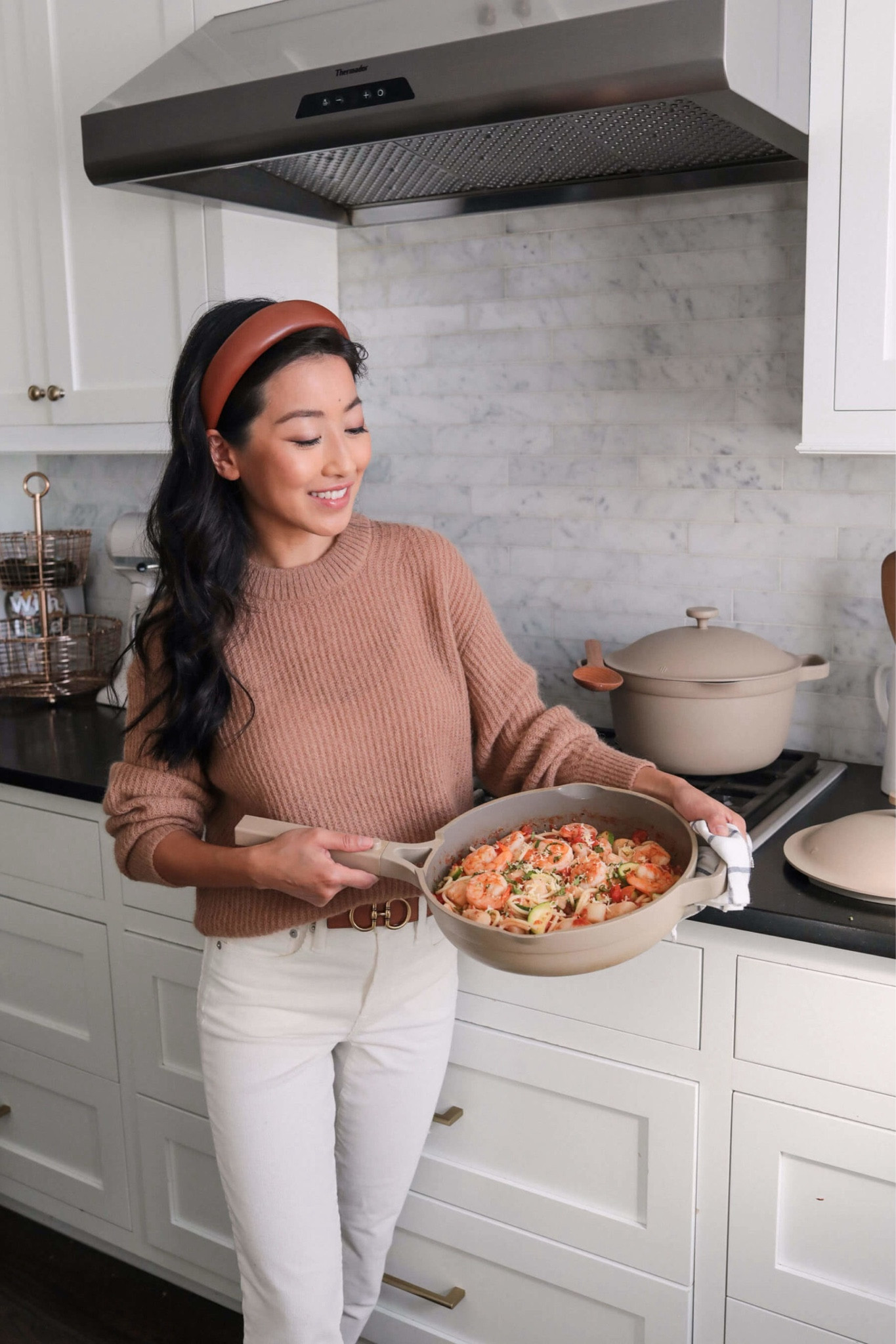 Restock alert: my Everlane crewneck sweater has been restocked for the season! // pairs perfectly with blue, black or white jeans & pants. I’m wearing “warm taupe” here and also have “almond”

•Everlane sweater xxs
•J.Crew slim pants 24 petite - note this years version has a slightly longer inseam
•Edited Pieces belt xxs (back in stock on editedpieces.com)

#petite

#LTKstyletip #LTKSeasonal