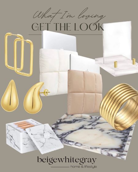 I often get questions on my earring and jewelry and I linked some favorites here!! Along with these chic laptop pouches and  beautiful art holder too!! Check out this best selling marble tray! 

#LTKFind #LTKhome #LTKstyletip