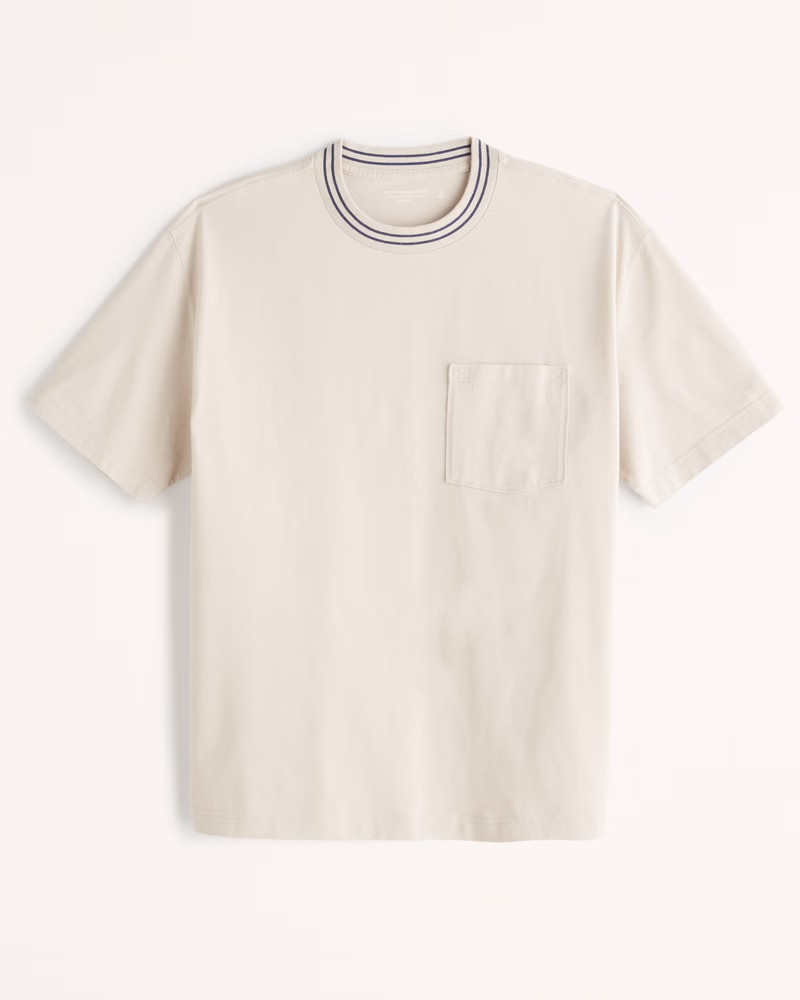 Men's Essential Oversized Pocket Crew Tee | Men's Tops | Abercrombie.com | Abercrombie & Fitch (US)