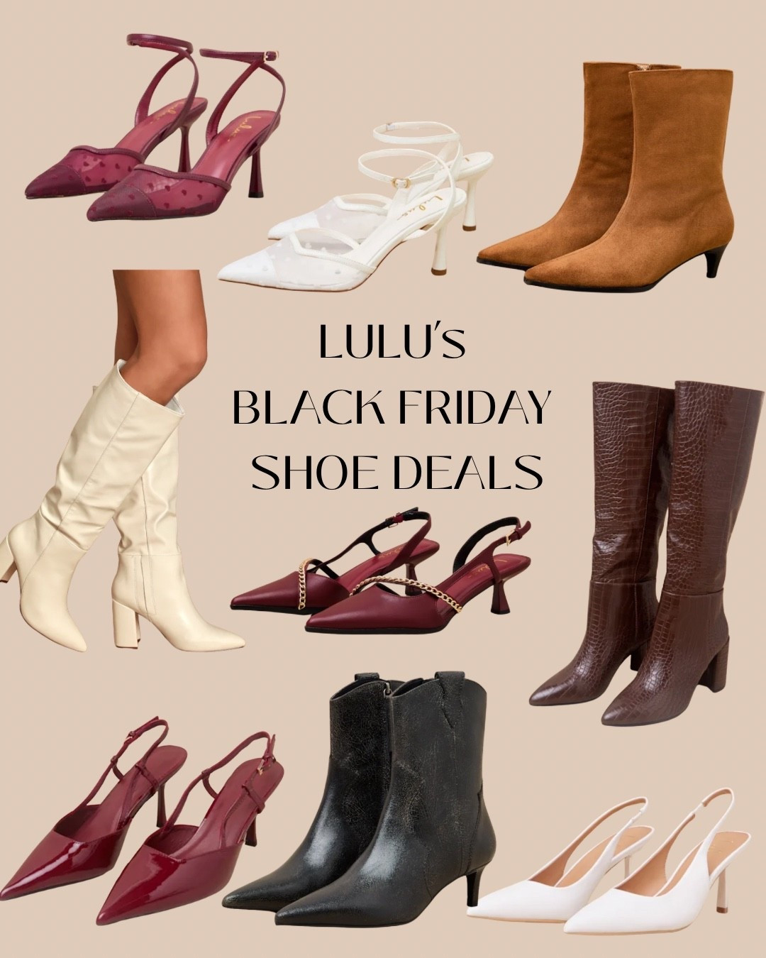 Black Friday shoe deals from Lulu’s! The perfect fall shoes 🤍 #lulus #fallshoes #closedtoeheels #heeledboots #fallfashion #blackfridaydeals #blackfridayshoedeals #winterfashion #blackfridaysale #shoesale

#LTKSaleAlert #LTKSeasonal #LTKCyberWeek
