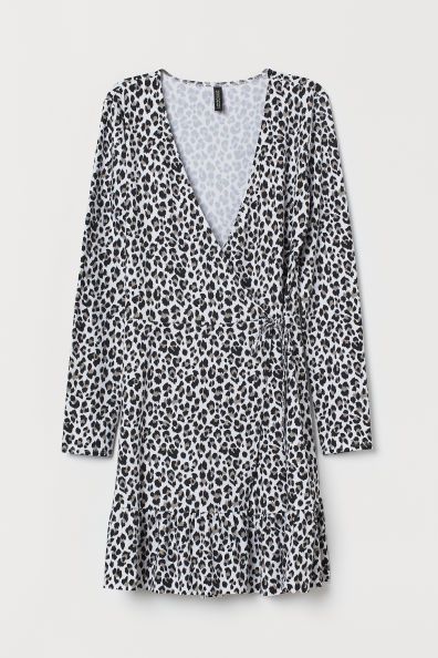 Patterned Wrap-front Dress | H&M (US)