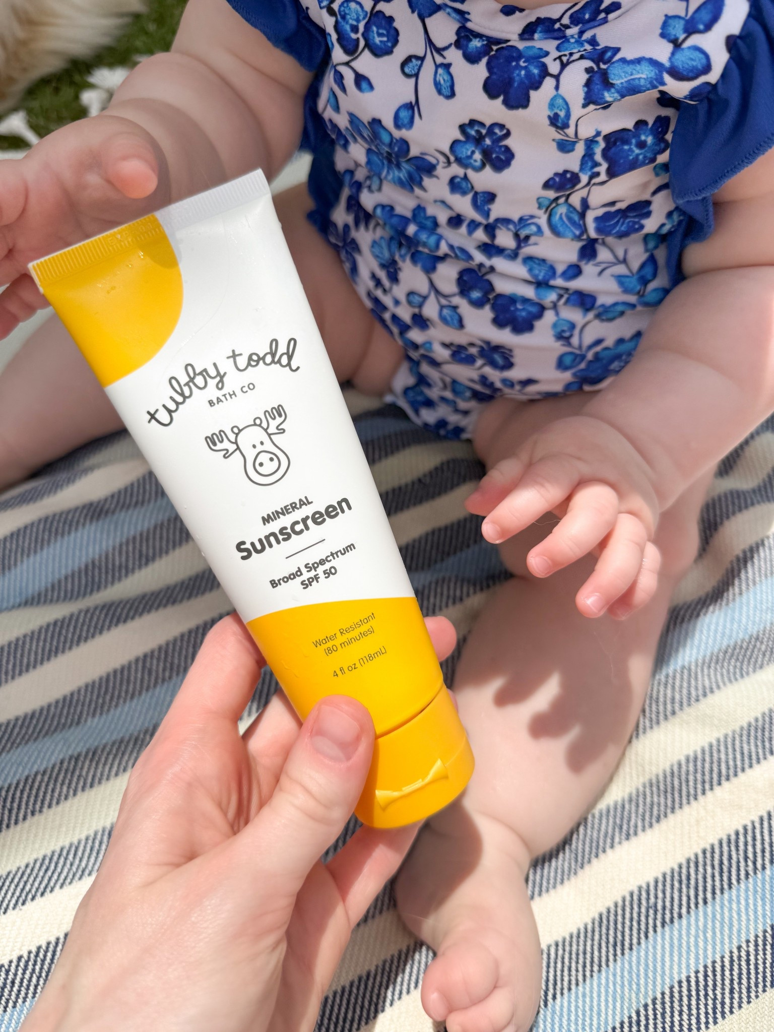 Baby approved sunscreen ✨