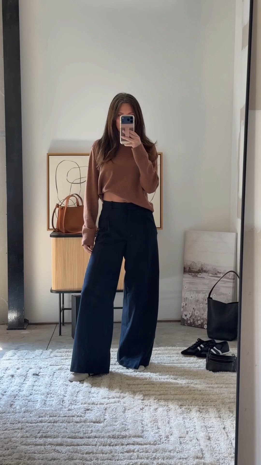 These trousers!!! I love! Wearing the size 4. The top is Walmart and I’m wearing the small. The @Quince sneakers fit true

#LTKxWalmart #LTKgrwm #LTKSeasonal