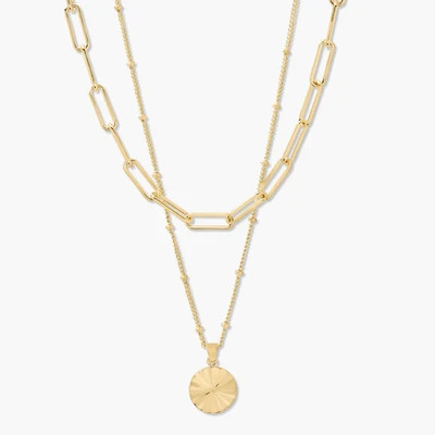 Celeste Pendant Layering Set Gold / Default | Brook and York