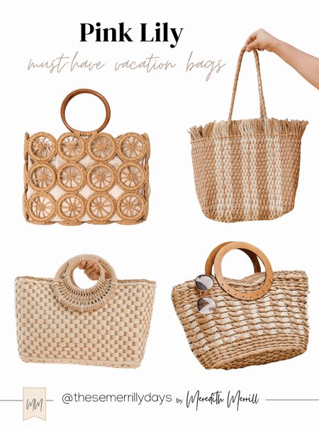 Pink Lily | Must-Have Vacation Bags

Pink Lily | Must-Haves | Vacation | Vacation bags | Beach bags | Straw bags | Beach totes

#LTKstyletip #LTKfit #LTKunder50