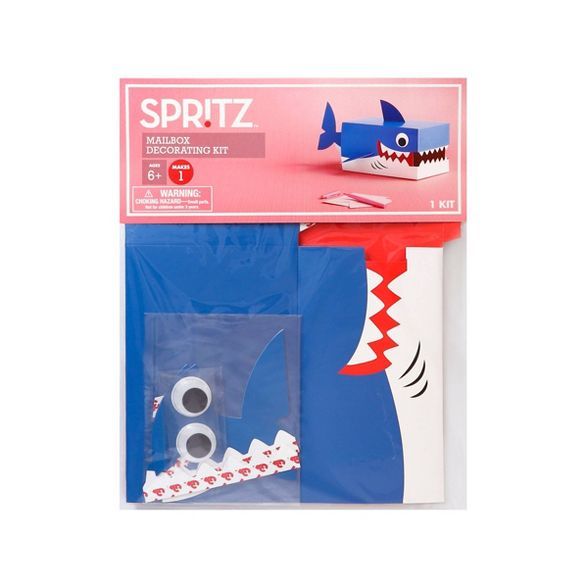 Shark Valentine&#39;s Day Kids Mailbox Decorating Kit - Spritz&#8482; | Target