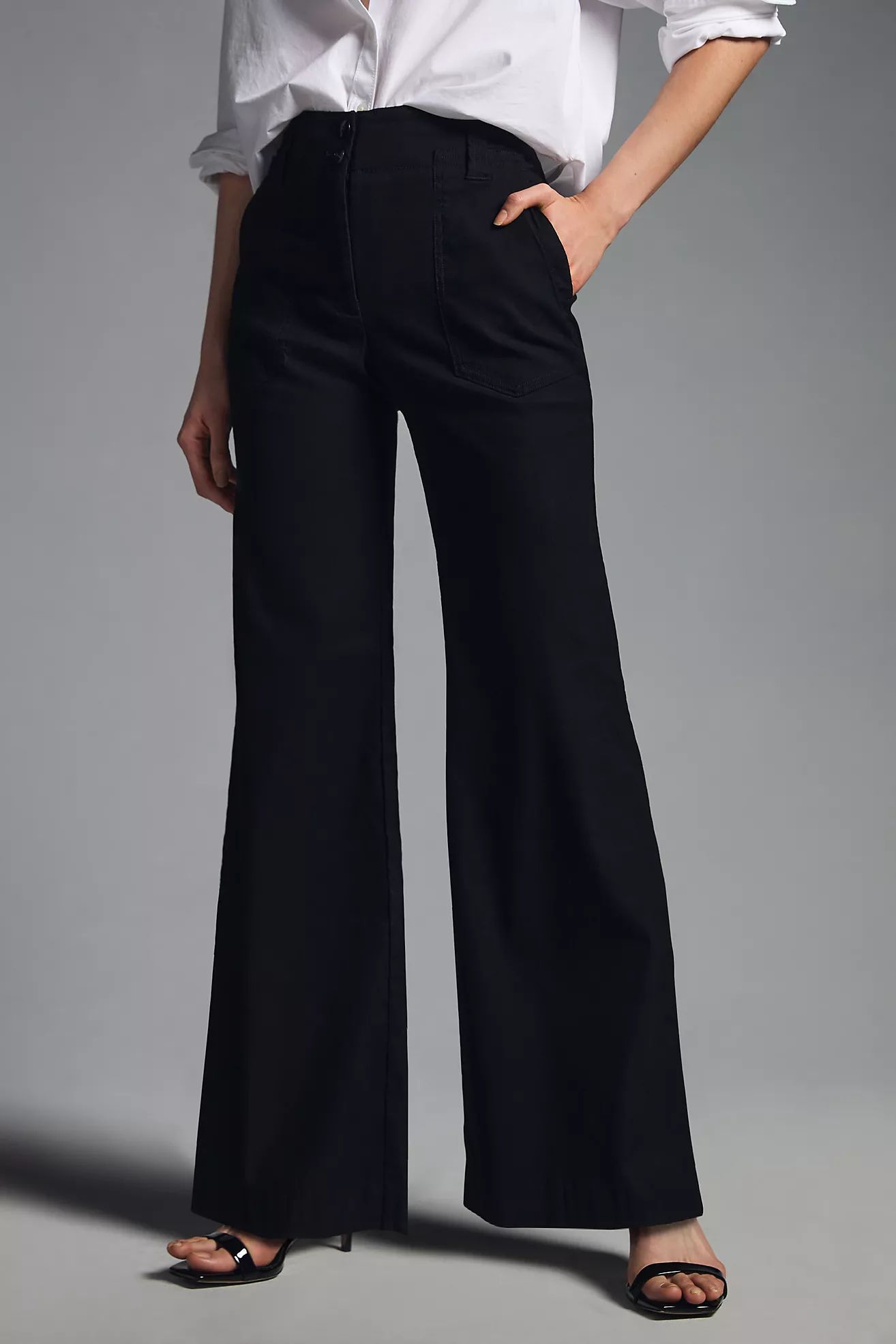 The Naomi Wide-Leg Flare Pants by Maeve | Anthropologie (US)