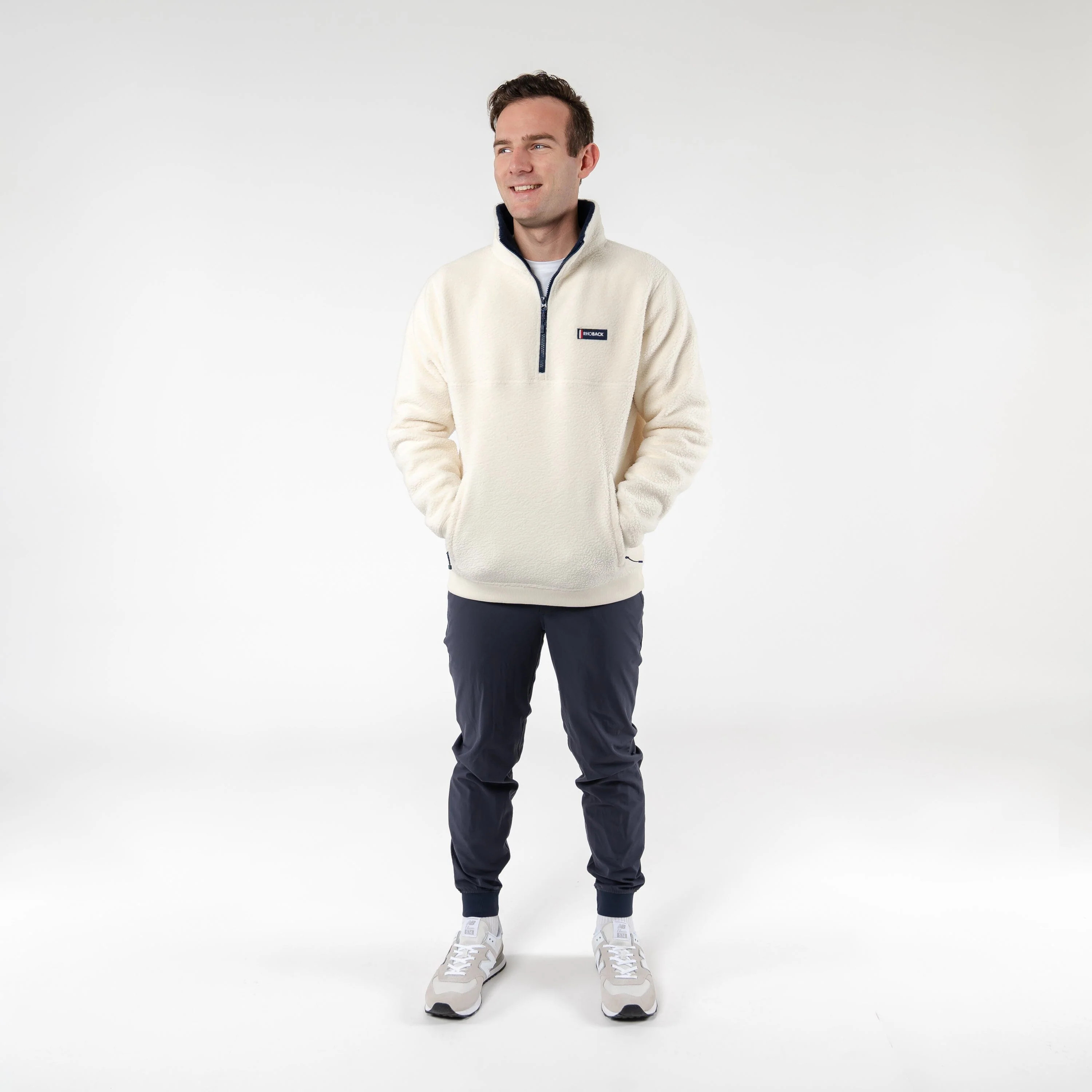 Summit Fleece Pullover - Ivory | Rhoback | RHOBACK