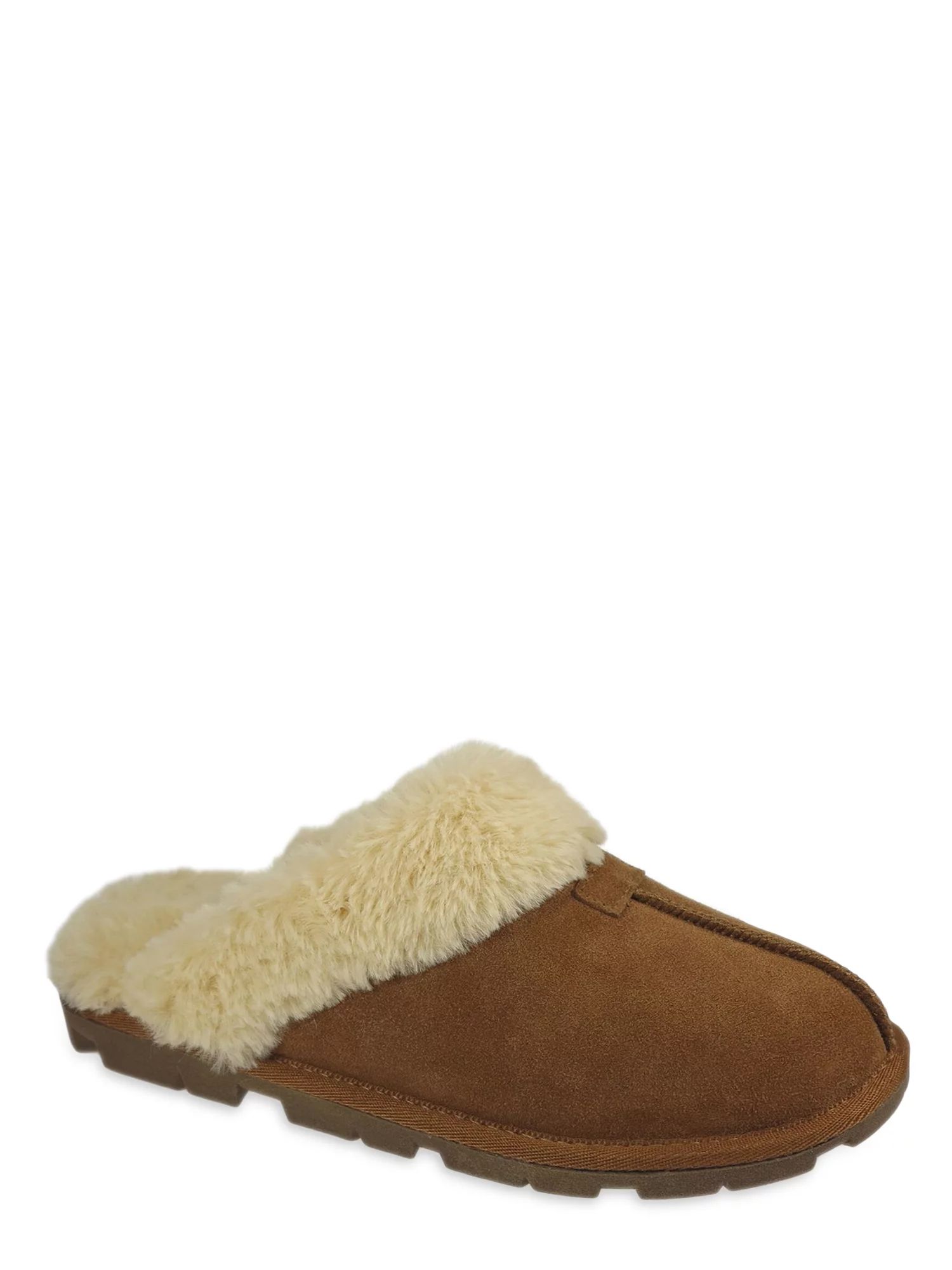 Secret Treasures Women's Genuine Suede Clog Slipper | Walmart (US)