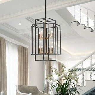 8 - Light Lantern Tiered Chandelier | Bed Bath & Beyond