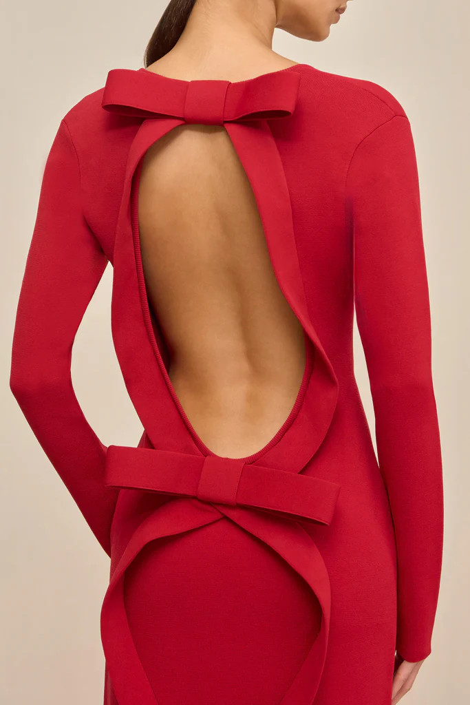 BOA KNIT DRESS - MERLOT | Cult Gaia - US