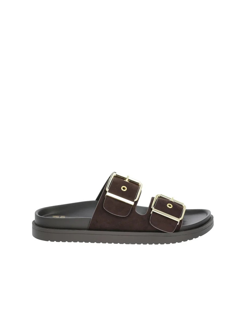 Madden NYC Women's Two Strap Footbed Sandal | Walmart (US)
