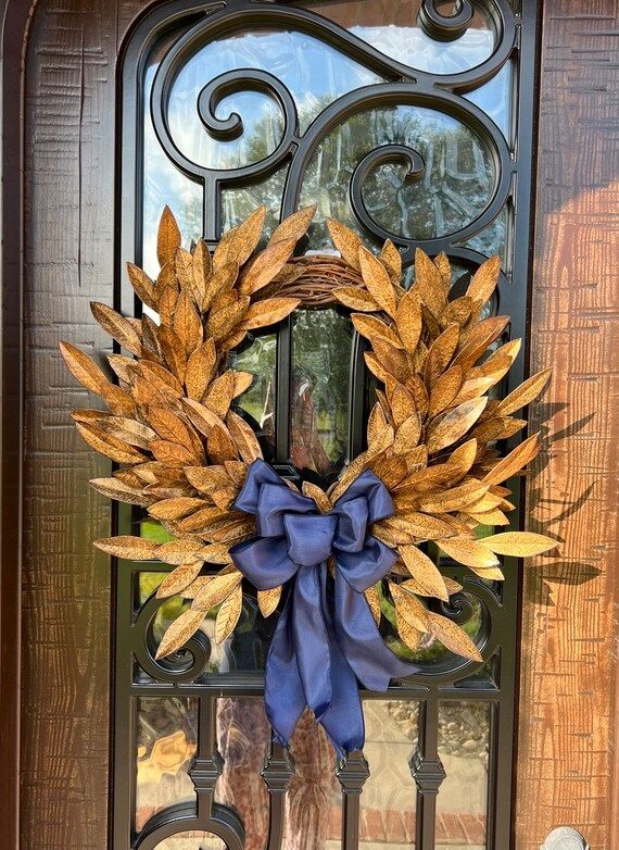 Classic Copper Gold Laurel Wreath Bay Leaf Wreath - Etsy | Etsy (US)